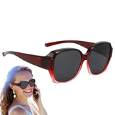Polarized Cover Over Overlay Prescription Glasses Fit-Over Sunglasses Myopia Man Women Car Driver Large Transfer Eyewear